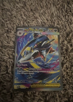 Mega Sharpedo ex - 127/094 graded 6 & below