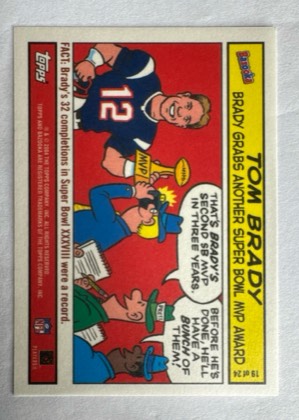 Tom Brady, graded 9.0