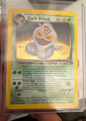 Dark Arbok, graded 9.0