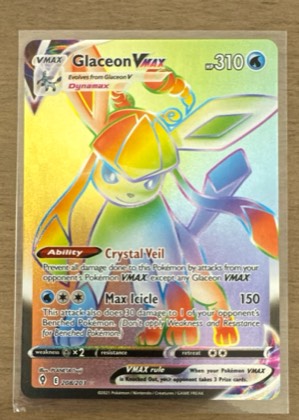 Glaceon VMAX (Secret), graded 9.0
