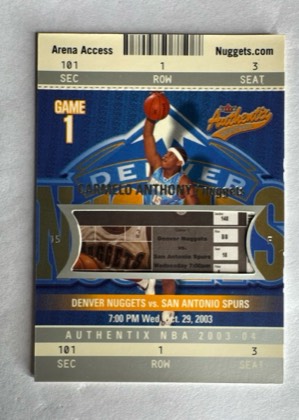 Carmelo Anthony, graded 7.5