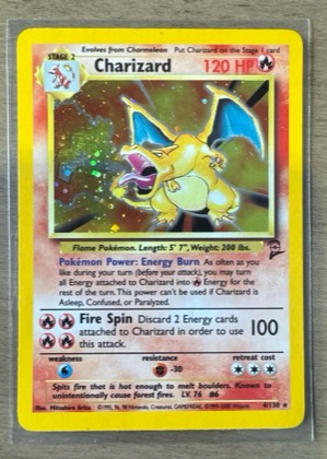 Charizard, graded 2.5