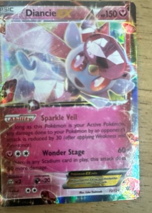 Diancie EX, graded 2.5