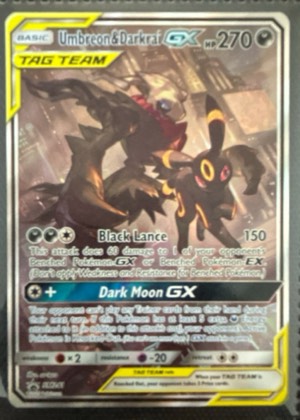 Umbreon & Darkrai GX, graded 8.0