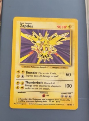 Zapdos graded 6 & below