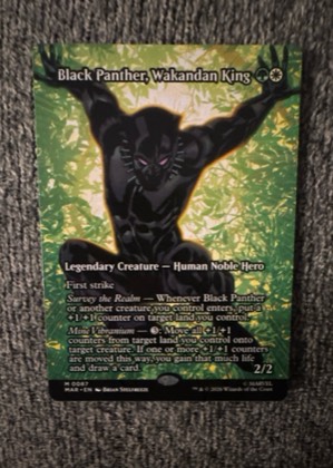 Black Panther, Wakandan King (Borderless), graded 9.5