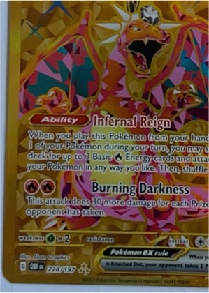 Charizard ex graded 9