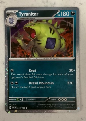 Tyranitar, graded 9.0