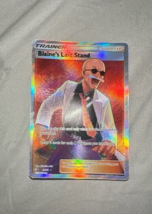 Blaine's Last Stand (Full Art), graded 9.5