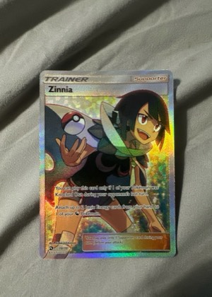 Zinnia (Full Art), graded 9.0