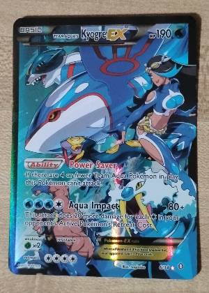 Team Aqua's Kyogre EX, graded 8.0