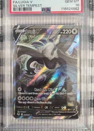 Lugia V (Alternate Full Art), graded 10.0