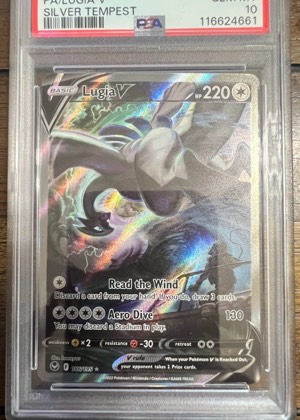 Lugia V (Alternate Full Art), graded 10.0