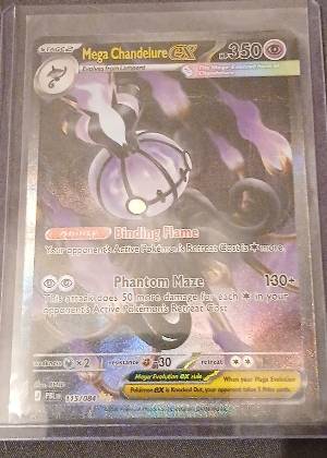 Mega Chandelure ex - 115/084 graded 8.5