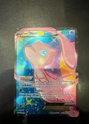 Mew EX (Full Art), graded 8.5