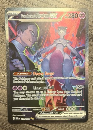 Team Rocket's Mewtwo ex, graded 9.5