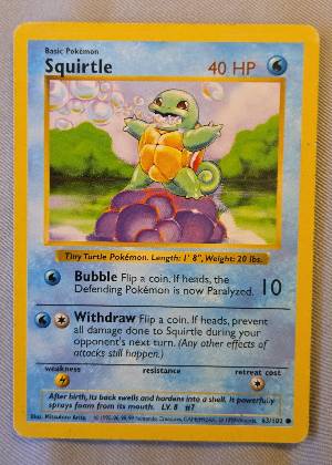 Squirtle, graded 8.0