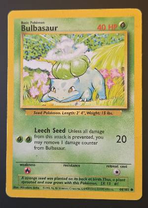 Bulbasaur, graded 8.0