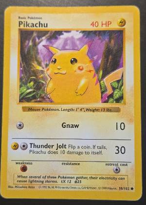 Pikachu graded 7