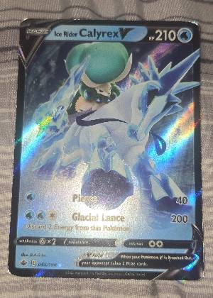 Ice Rider Calyrex V, graded 7.5