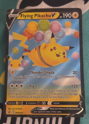 Flying Pikachu V, graded 8.5