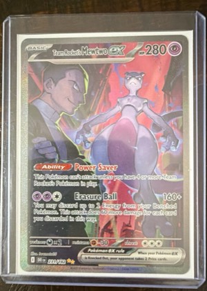 Team Rocket's Mewtwo ex - 231/182 graded 8