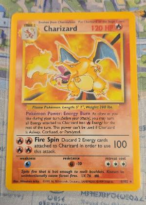 Charizard, graded 3.5
