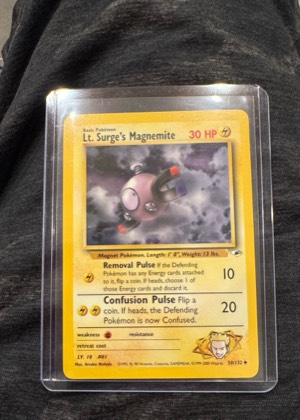 Lt. Surge's Magnemite (50), graded 8.5