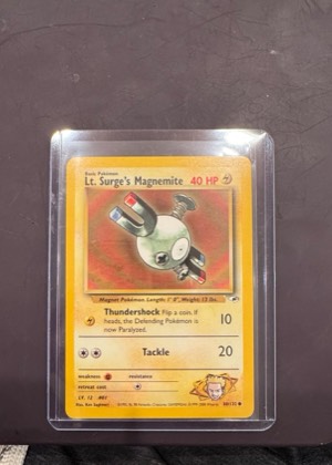 Lt. Surge's Magnemite (80), graded 7.5
