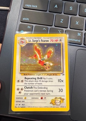 Lt. Surge's Fearow, graded 8.0