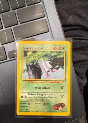 Brock's Zubat (74), graded 7.5