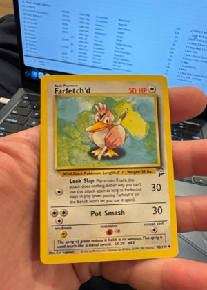 Farfetch'd, graded 7.5