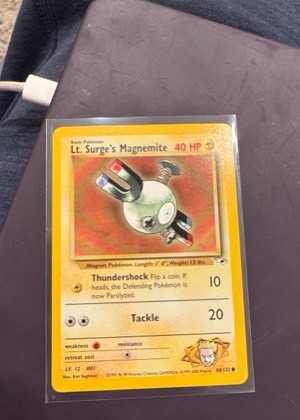 Lt. Surge's Magnemite (80), graded 8.0