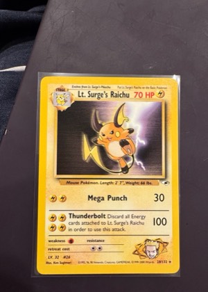 Lt. Surge's Raichu, graded 8.5