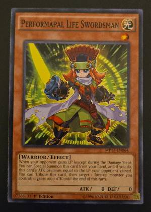 Performapal Life Swordsman, graded 9.0