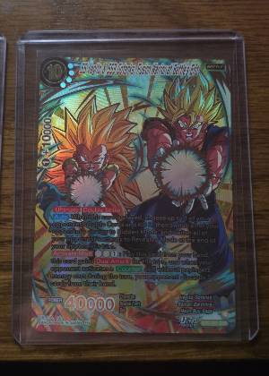 SS Vegito & SS3 Gotenks, Fusion Warrior at Battle's End, graded 9.0