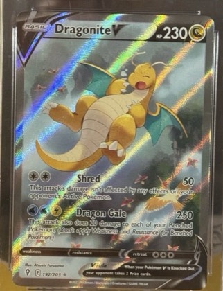 Dragonite V (Alternate Full Art), graded 9.0
