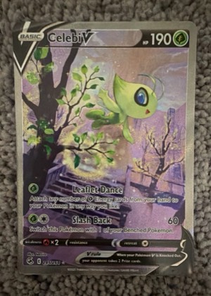 Celebi V (Alternate Full Art), graded 9.0