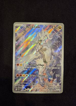 N's Reshiram, graded 9.5