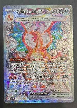 Charizard ex, graded 9.0
