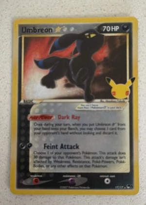 Umbreon Star, graded 7.5