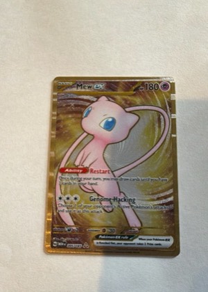 Mew ex - 205/165 (151 Metal Card), graded 9.0