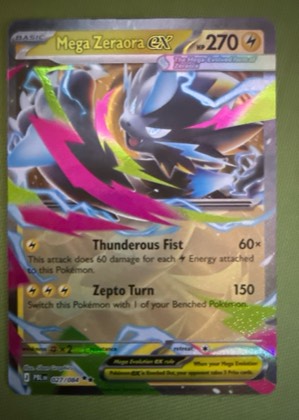 Mega Zeraora ex - 027/084 graded 8.5