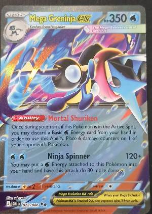 Mega Greninja ex, graded 9.0