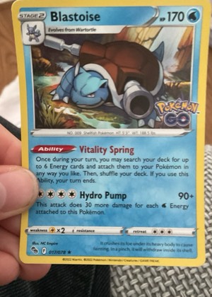 Blastoise, graded 9.5