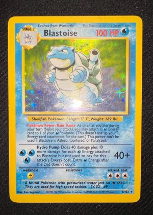 Blastoise graded 6 & below