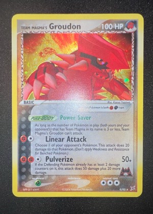 Team Magma's Groudon, graded 7.5