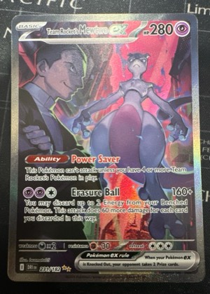 Team Rocket's Mewtwo ex, graded 9.0