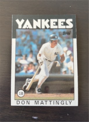 Don Mattingly graded 8.5