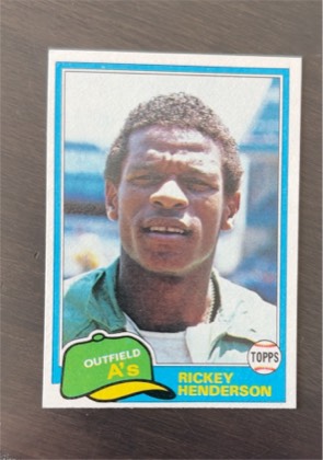 Rickey Henderson graded 6 & below